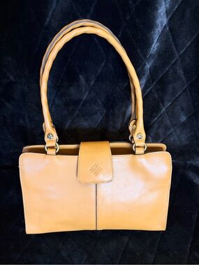 Patricia Nash Honey Tan Structured Shoulder Bag